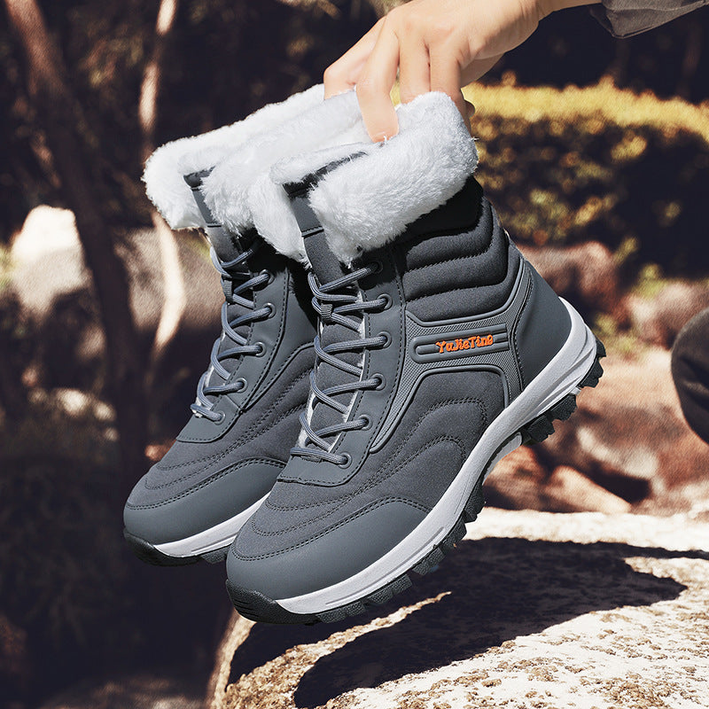 Herren Winterstiefel mit isolierender Fütterung und rutschfester Sohle R&B