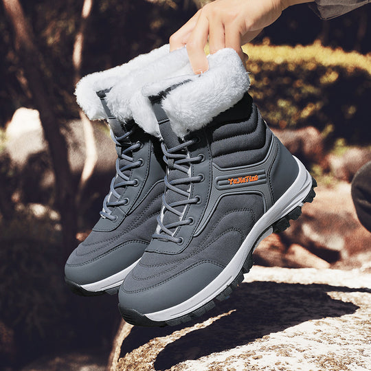 Herren Winterstiefel mit isolierender Fütterung und rutschfester Sohle R&B