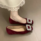Damen Ballerinas mit funkelndem Schmuckdetail und bequemer Sohle R&B