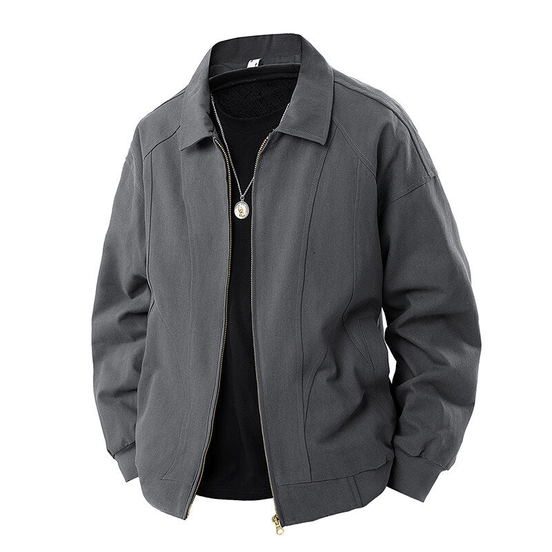 Damen modische Übergangsjacke mit elastischen Bündchen und praktischen Taschen R&B