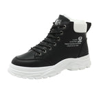 Damen gefütterte High-Top Stiefel mit robustem Profil und rutschfester Sohle R&B