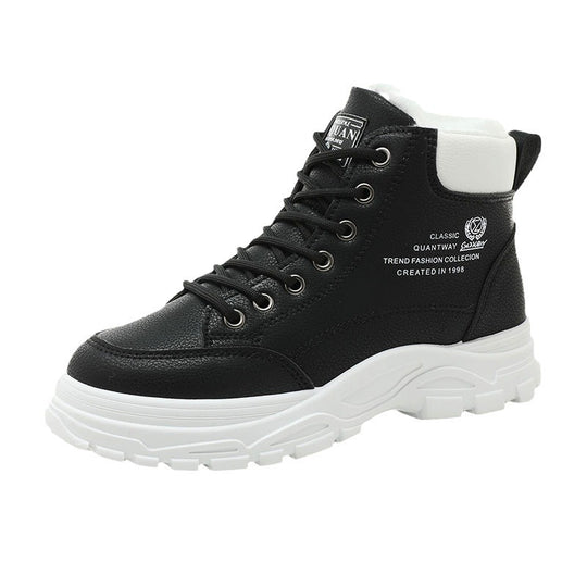 Damen gefütterte High-Top Stiefel mit robustem Profil und rutschfester Sohle R&B