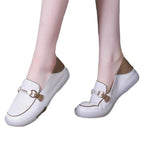 Damen Slip-On Sneakers mit elegantem Metallverschluss und komfortablem Fußbett R&B