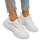 Damen modische Sneaker mit dicker profilierter Sohle und sportlichem Design R&B