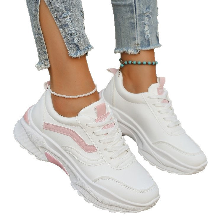 Damen modische Sneaker mit dicker profilierter Sohle und sportlichem Design R&B