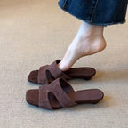 Damen Modische Mules mit Komfortsohle
