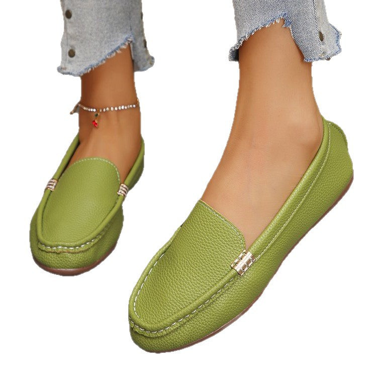 Damen Bequeme Ballerinas mit edler Lederoberfläche R&B