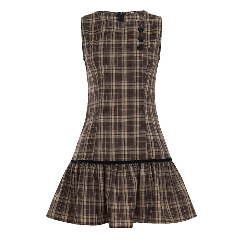 Damen Kleid mit schmeichelndem V-Ausschnitt und verspieltem Rüschensaum R&B
