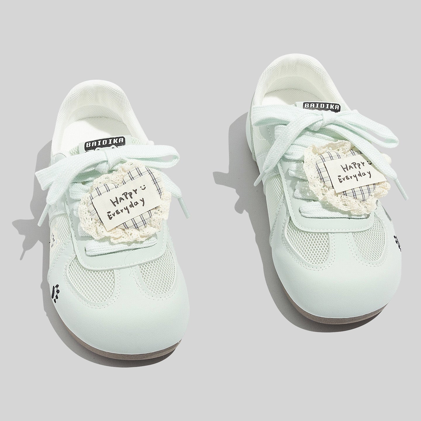 Damen Sportliche Sneakers mit niedlichem Tiermotiv und atmungsaktiver Mesh-Oberfläche