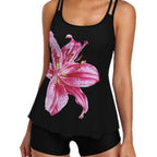 Damen Tankini mit floralem Motiv und bequemen Shorts R&B