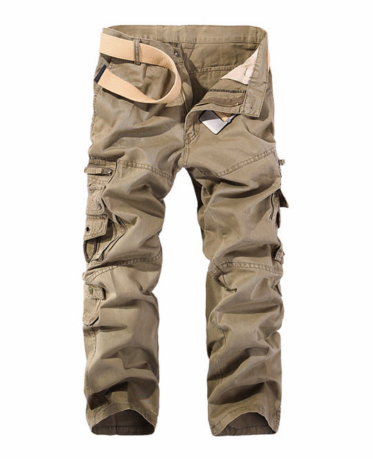 Herren Cargo-Hose mit mehreren praktischen Taschen und verstellbarem Gurt R&B
