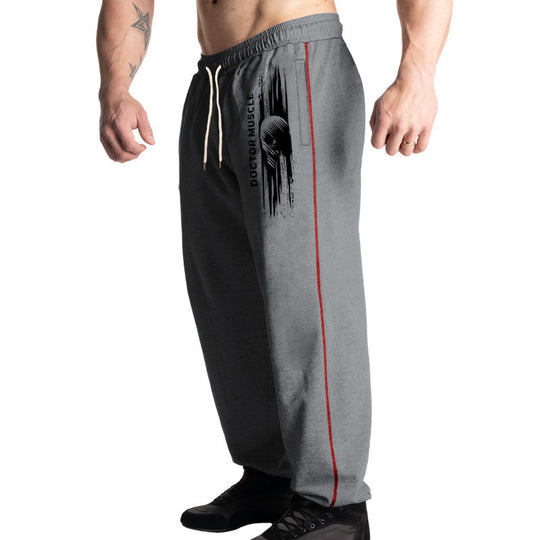Herren Bequeme Sportjogginghose mit seitlichen Taschen und verstellbarem Kordelzug R&B