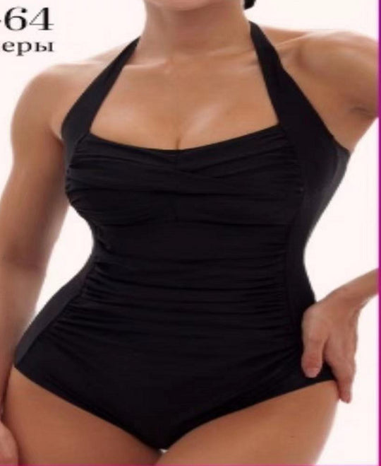 Damen figurbetonter Einteiler mit Raffung R&B