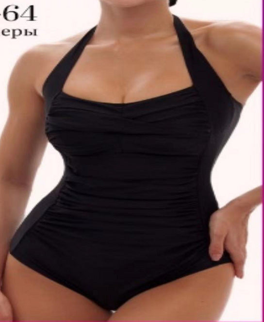 Damen Einteiler-Badeanzug mit eleganter Raffung R&B