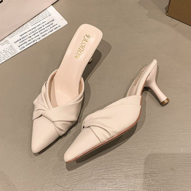 Damen Sling-Pumps mit stilvollem Knotendesign und elegantem Absatz R&B