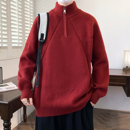 Damen Kapuzenpullover mit hohem Kragen und praktischem Reißverschluss R&B