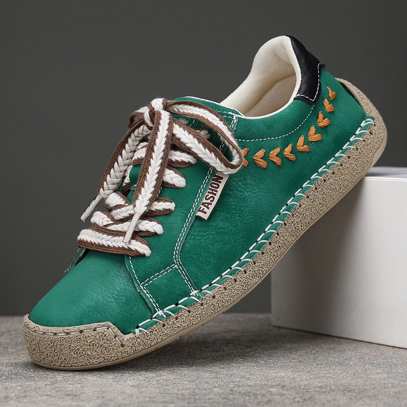 Damen Modische und bequeme Sneakers mit dekorativer Schnürung R&B