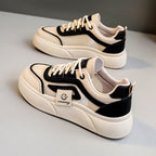 Damen Trendige Sneaker mit atmungsaktivem Mesh-Obermaterial und komfortablem Plateau R&B