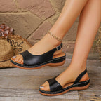 Damen Komfortable Freizeitsandalen mit verstellbarem Riemendesign und anatomischem Fußbett R&B