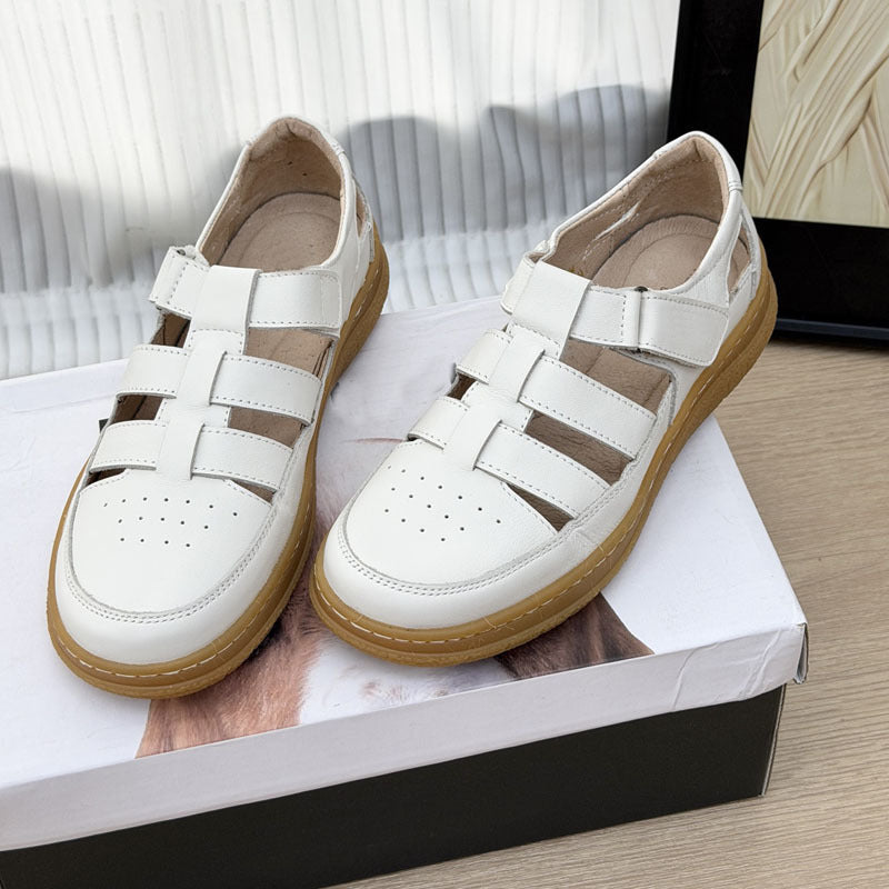 Damen bequeme Freizeitschuhe mit verstellbaren Riemen