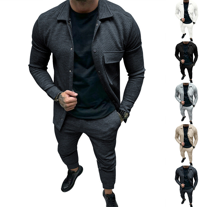 Herren Freizeitanzug mit strukturiertem Design und stilvollen Details R&B