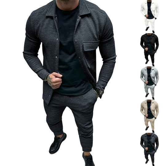 Herren Freizeitanzug mit strukturiertem Design und stilvollen Details R&B