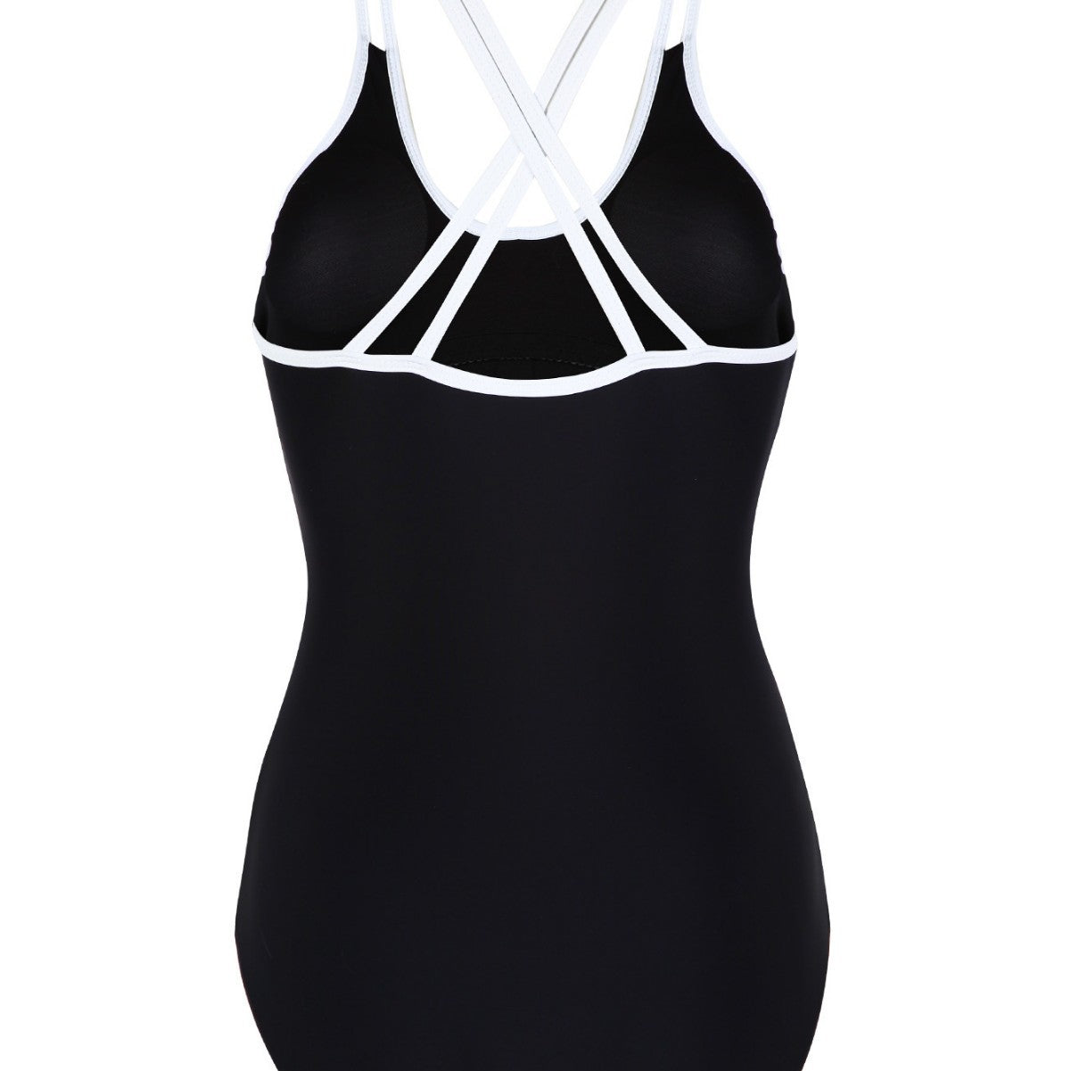 Damen Einteiliger Badeanzug mit trendigem Kreuzträger-Design R&B