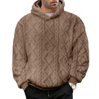 Herren Kuscheliger Hoodiepullover mit strukturiertem Design und modernem Schnitt R&B