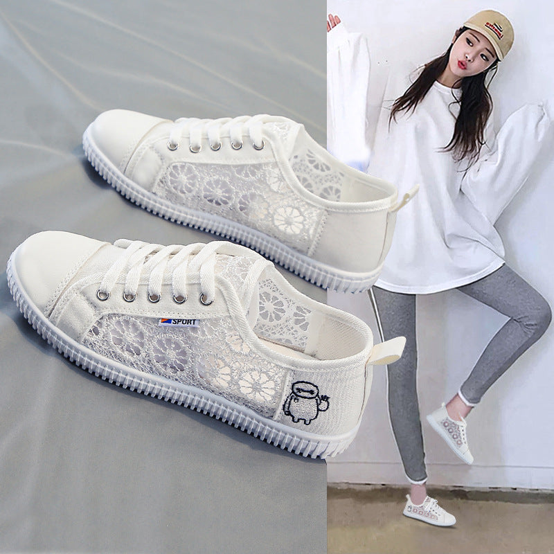 Damen Sneakers mit floralen Einsätzen und verstärktem Komfort R&B