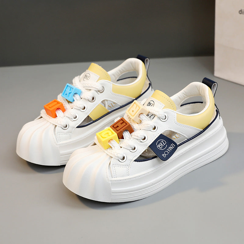 Damen Sneakers mit innovative Sohle und bunten Applikationen R&B