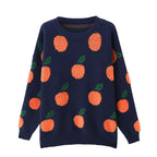 Damen Strickpullover mit verspieltem Obstdesign R&B