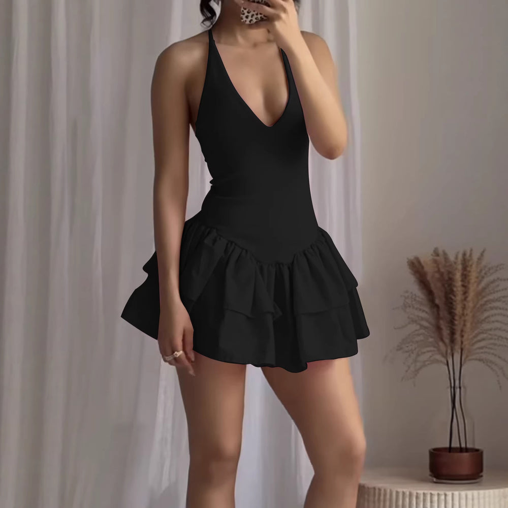 Damen Sommerliches Minikleid mit volanter Rüschenverarbeitung R&B