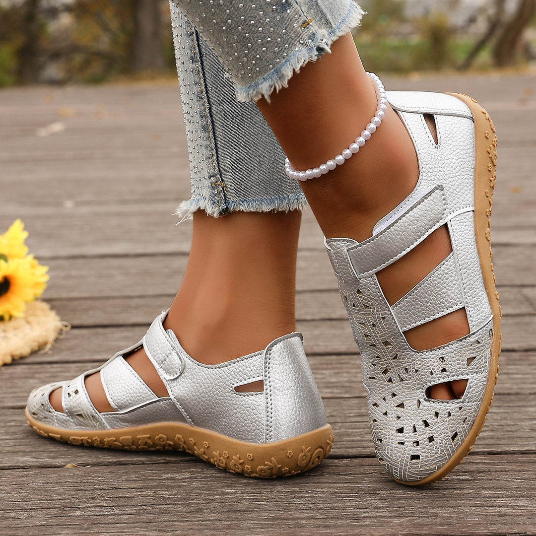 Damen Freizeit-Schuhe mit atmungsaktivem Design und verstellbarem Klettverschluss R&B