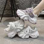 Damen Chunky Sport-Sneaker mit atmungsaktiver Mesh-Oberfläche und innovativen Dämpfungselementen R&B