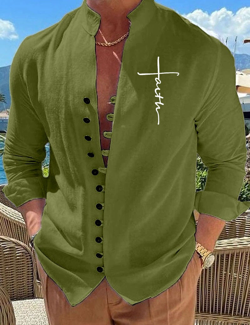 Herren luftige Hemdbluse R&B
