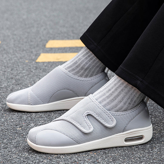 Damen Slip-On Sneakers mit atmungsaktivem Mesh-Obermaterial und dämpfender Sohle R&B