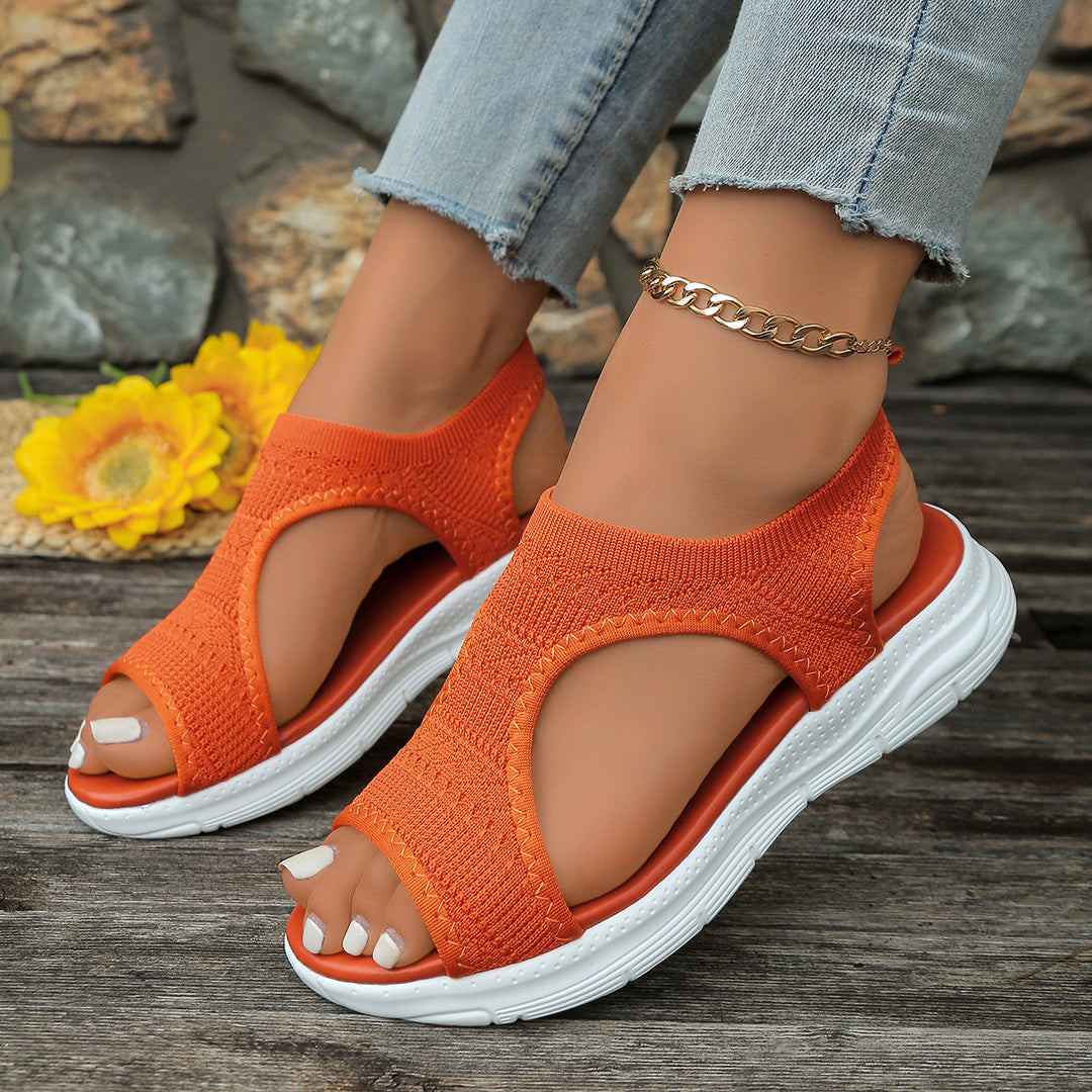 Damen Komfortable Freizeit-Sandalen mit atmungsaktivem Obermaterial und rutschfester Sohle R&B