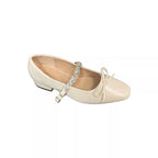 Damen Ballerinas mit eleganter Riemchenverzierung und schimmerndem Finish R&B