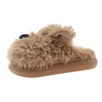 Damen Hausschuhe mit Tiermotiv und flauschigem Obermaterial EB
