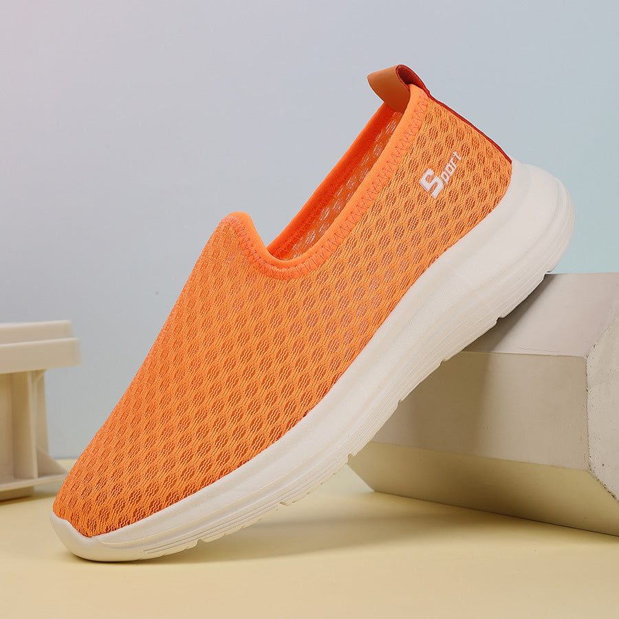 Damen Atmungsaktive Slip-On Laufsohlen Sneakers R&B