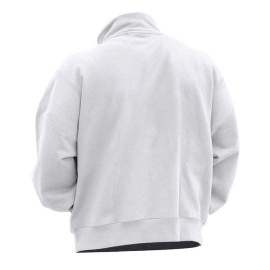 Herren Kapuzenpullover mit halbem Reißverschluss und komfortabler Passform R&B