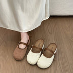 Damen bequeme Clogs mit verstellbarem Riemen und rutschfester Sohle R&B