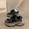 Damen Chunky Sneakers mit atmungsaktivem Mesh-Obermaterial und gepolsterter Sohle R&B
