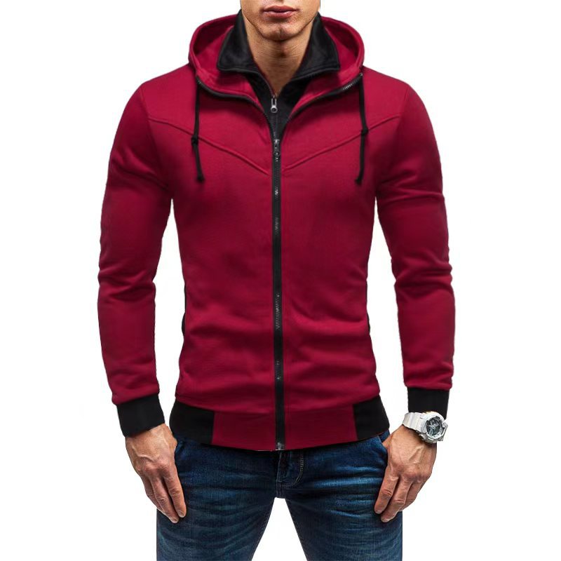 Herren Fleece-Kapuzenjacke mit stylischem Design und praktischen Taschen R&B