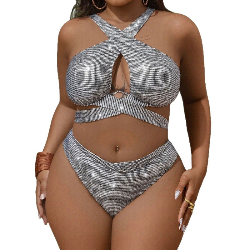 Damen Glitzerndes Bikini Set R&B