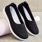 Damen Bequeme Slip-On Sneakers aus atmungsaktivem Material