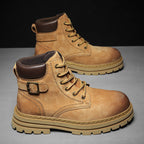 Damen Robuste Schnürboots mit rutschfester Profilsohle und hochwertigem Obermaterial