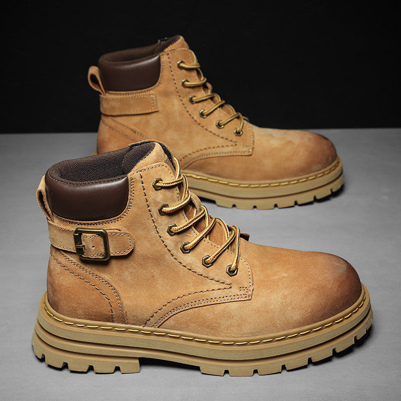 Damen Robuste Schnürboots mit rutschfester Profilsohle und hochwertigem Obermaterial
