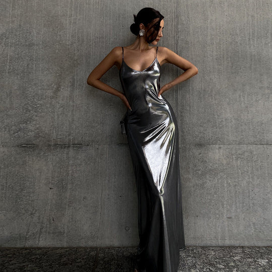 Damen figurbetontes Strickkleid mit tiefem V-Ausschnitt und langen Ärmeln R&B