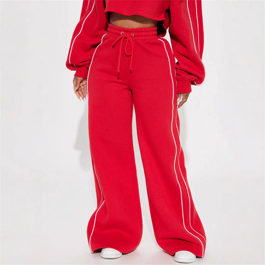 Damen lässiger Crop-Top Hoodie R&B